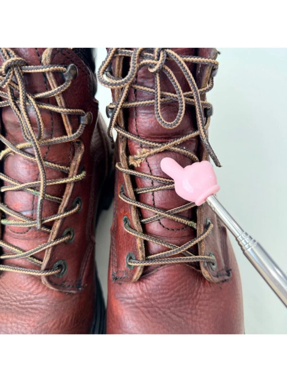 Red Wing Women 2326 Steel Toe Work Boots Brown Leather Supersole USA Size 10 D
